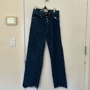 MANGO Nora jeans size 4 dark blue denim